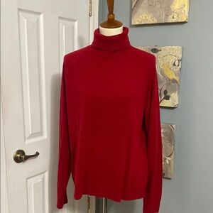Karen Scott Women's Red Turtleneck Sweater XL
